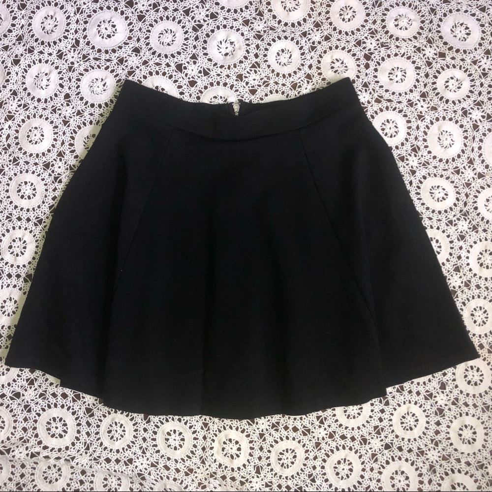 Black skater circle skirt